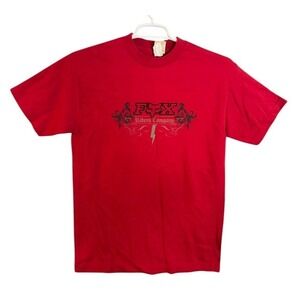 Vintage Fox Riders Company Red Graphic T Shirt Men's Medium Moto Cross Biker